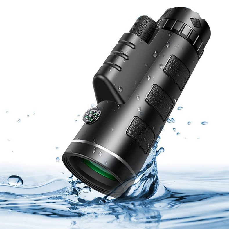 500X Pro High-Resolution Monocular Telescope with FMC Multi-Coated Lens, Nitrogen-Filled & Waterproof, Night Vision Optimized Compact Optics for Astronomy & Outdoors
