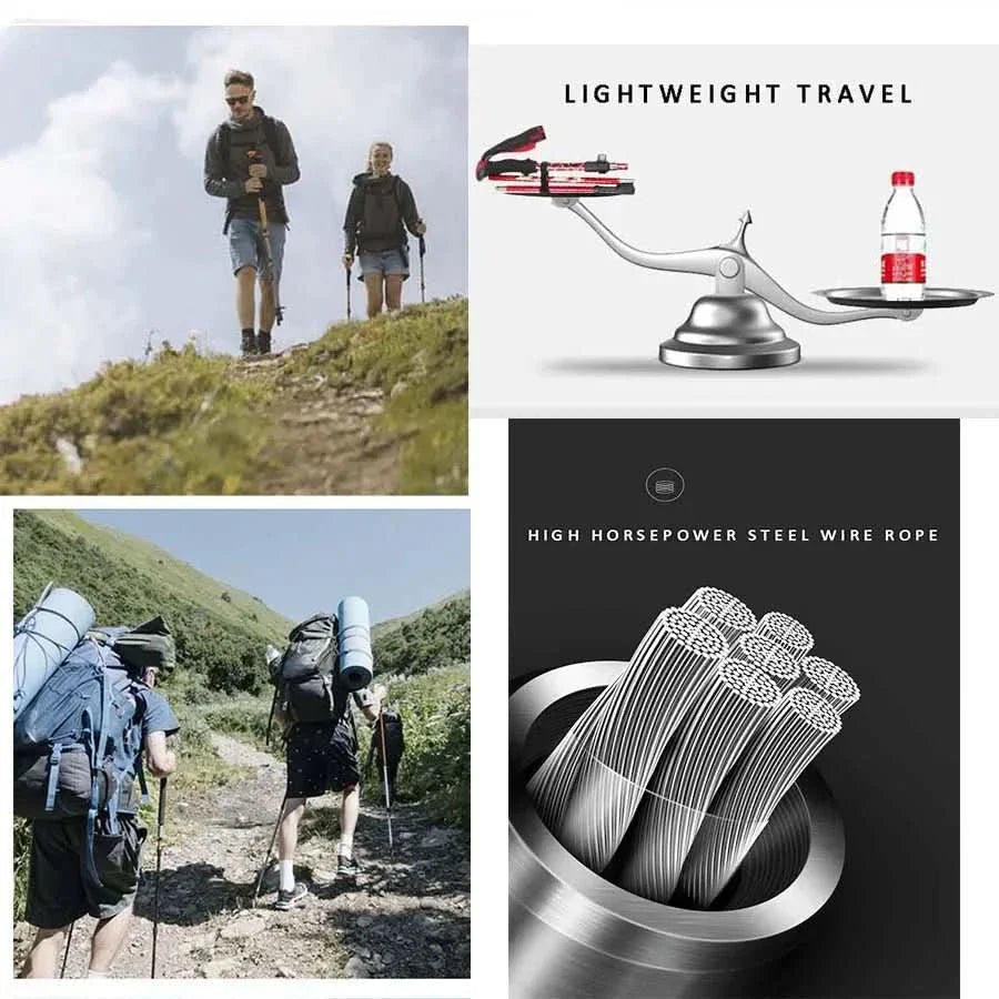 Adjustable Trekking Poles – Lightweight and Collapsible Design