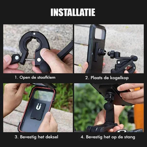 Bike Phone Mount - Waterproof and 360° Rotatable