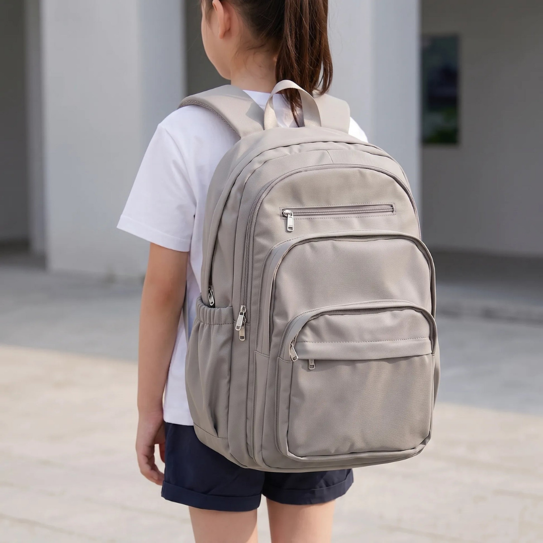 Casual School Backpack with Multiple Compartments