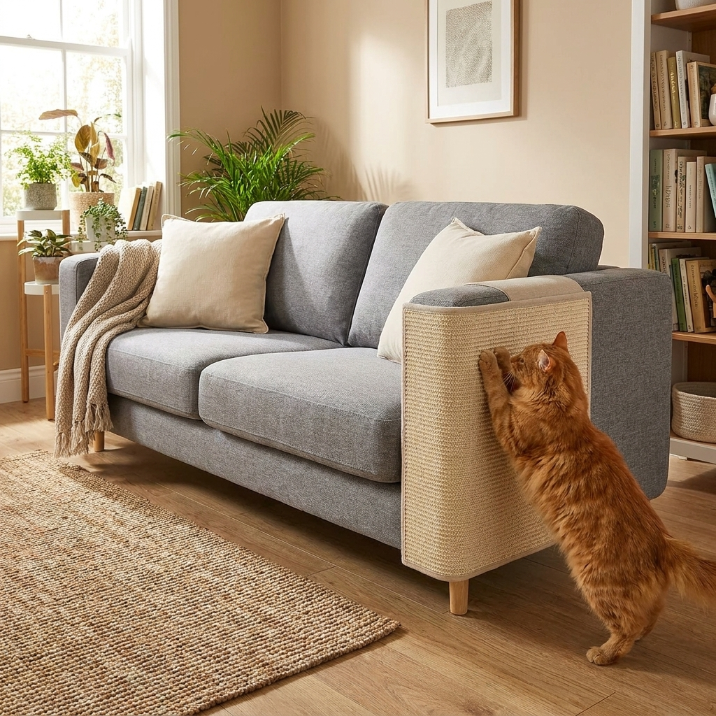 Cat Scratch Shield Full Sofa Armrest Cover