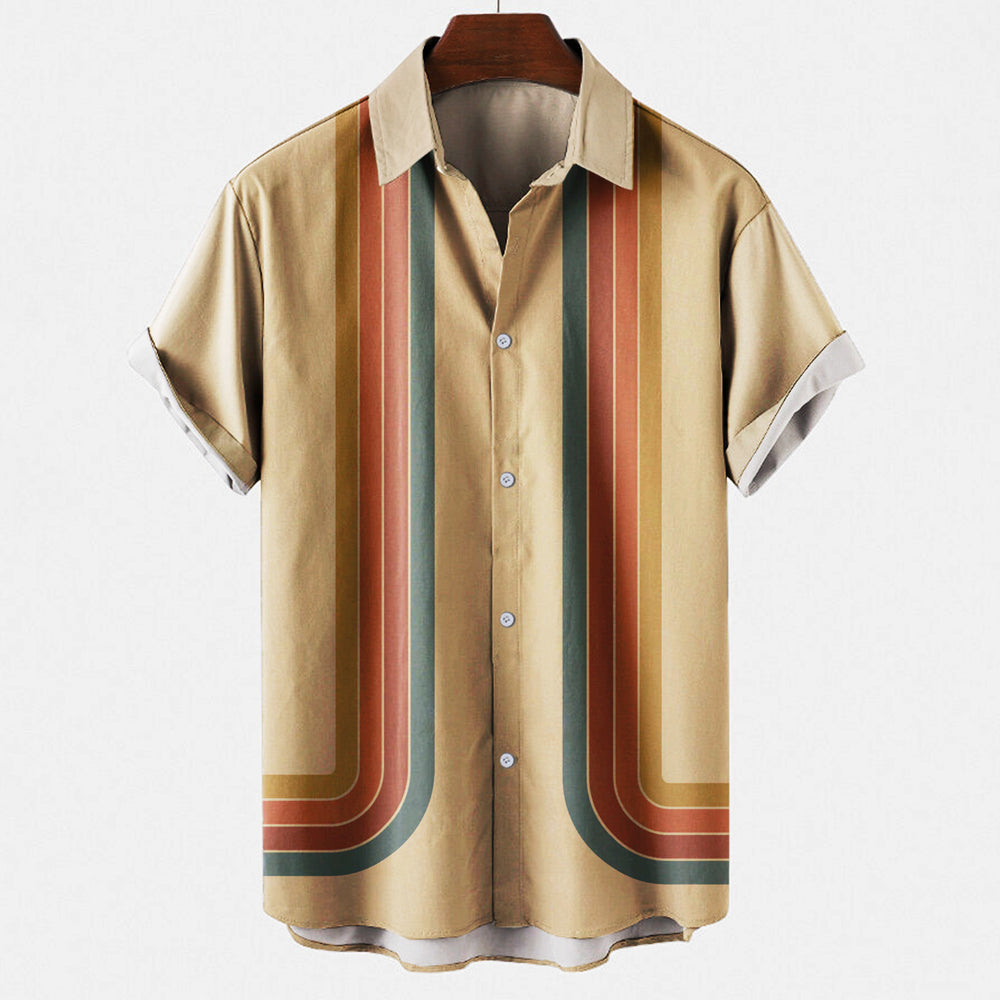 Classic Men's Retro Style Shirt for Versatile Wear