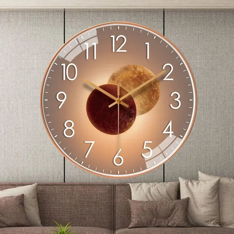 Classic Silent Non-Ticking Wall Clock for Bedroom & Office