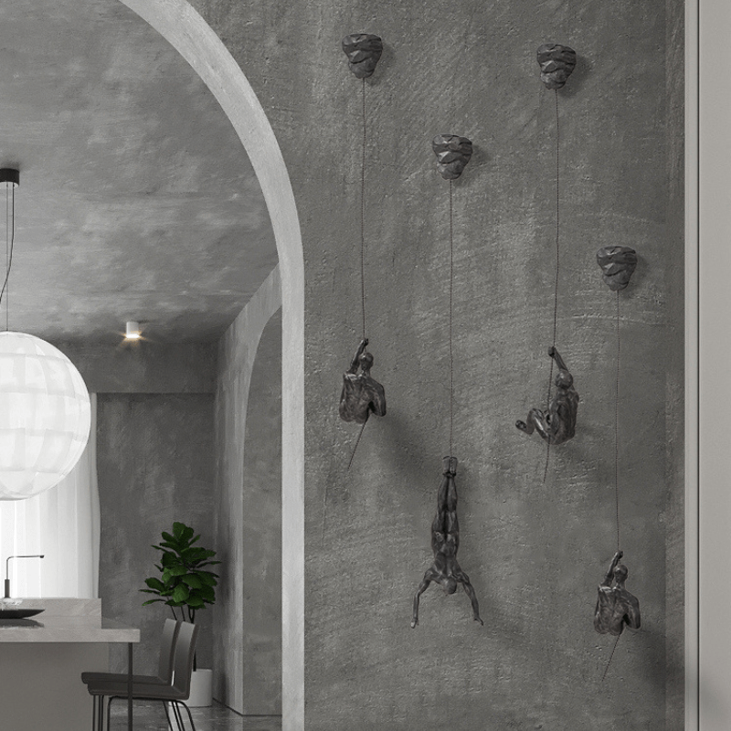 Climbing Figures Wall Decor – Modern Art Set