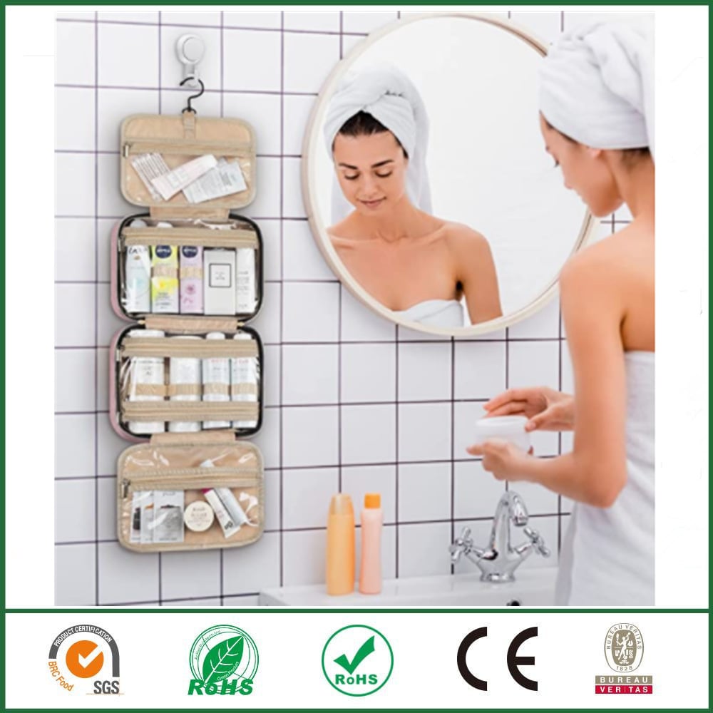 Compact Waterproof Hanging Travel Toiletry Bag