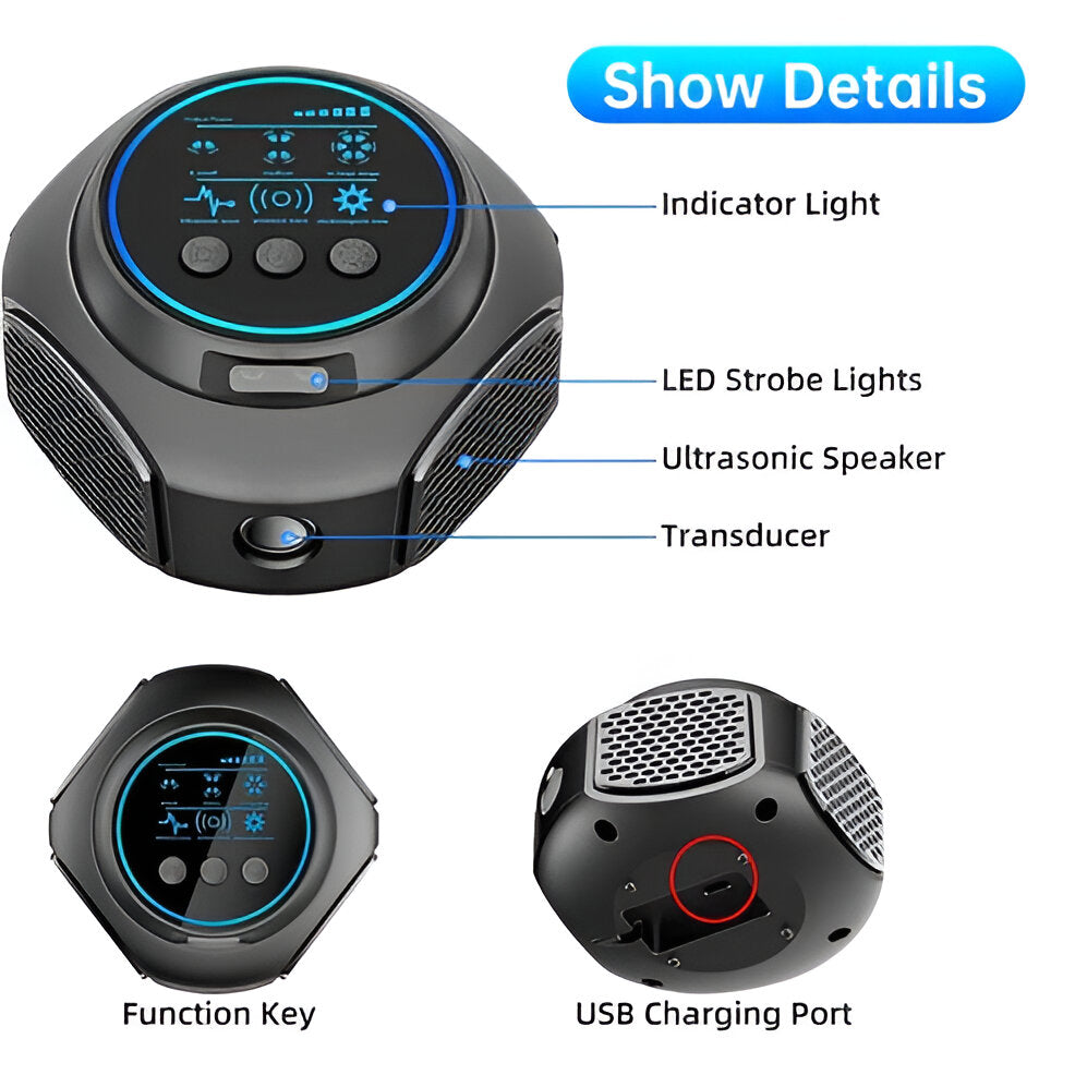 Home Ultrasonic Spider and Pest Repeller - Chemical-Free Defense