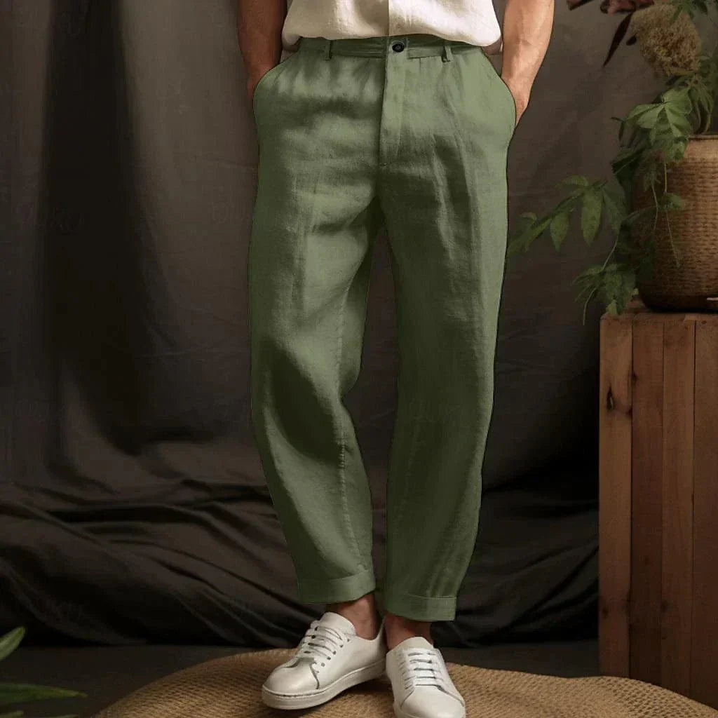 Men's Breezy Relaxed-Fit Straight-Leg Pants