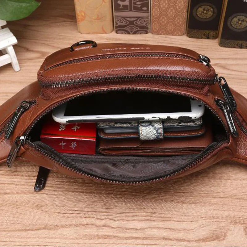 Men's Large Capacity Waist Bag – Fanny Pack, Belt & Crossbody Travel Bag