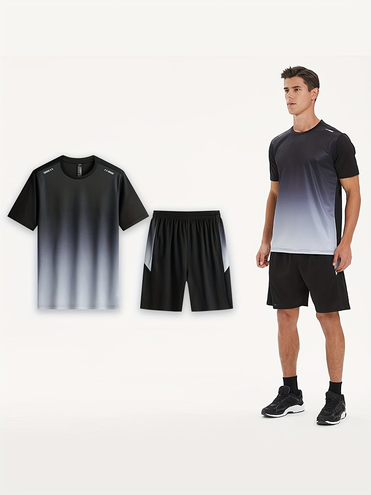 Men's Sports Set - Breathable PowerMove T-Shirt & Shorts
