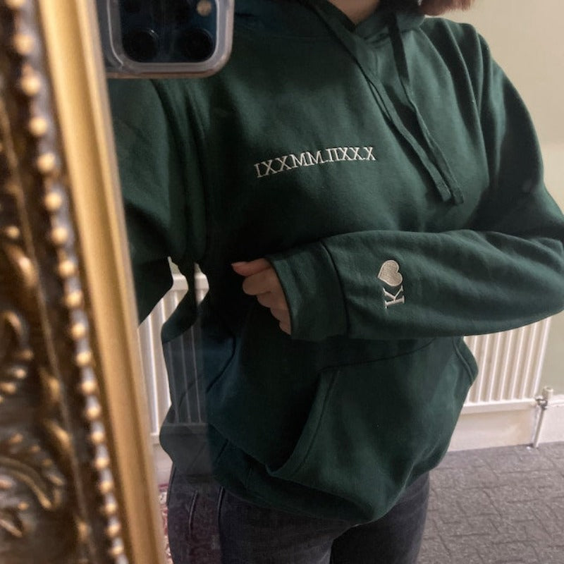 Personalised Couples' Clothing with Roman Numeral Date