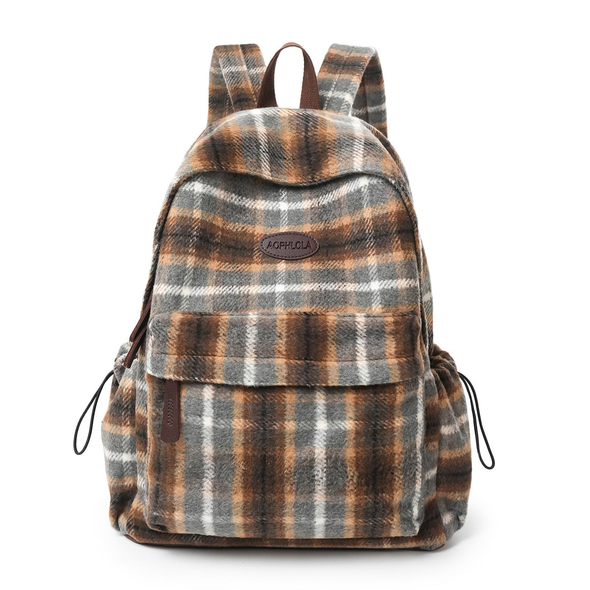 Plaid School Backpack