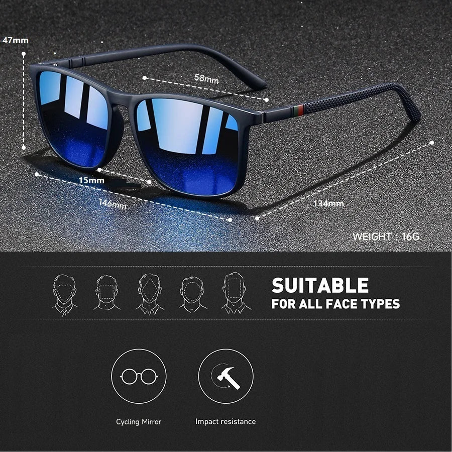 Polarized Square Sunglasses