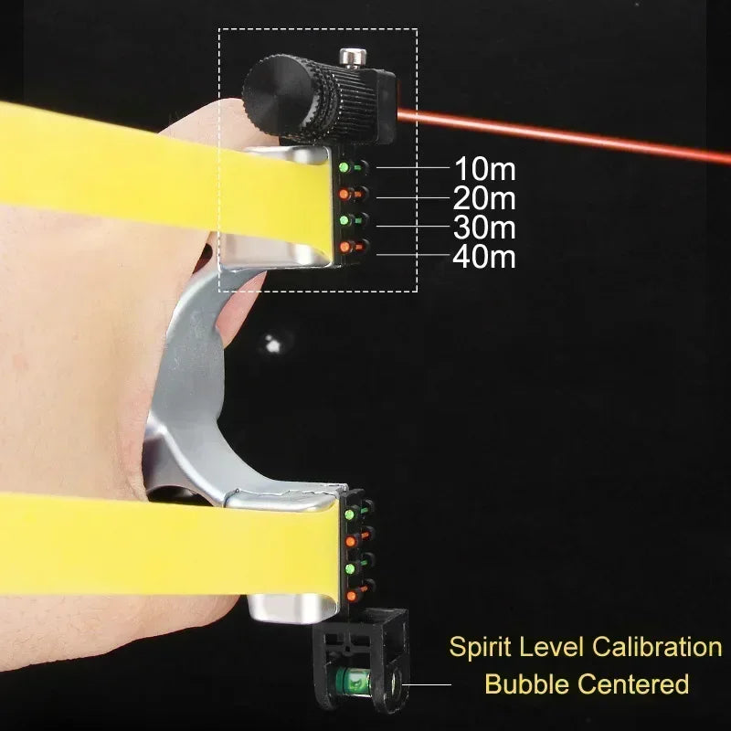 Precision Slingshot with Laser and Non-Slip Grip for Outdoor Target Shooting