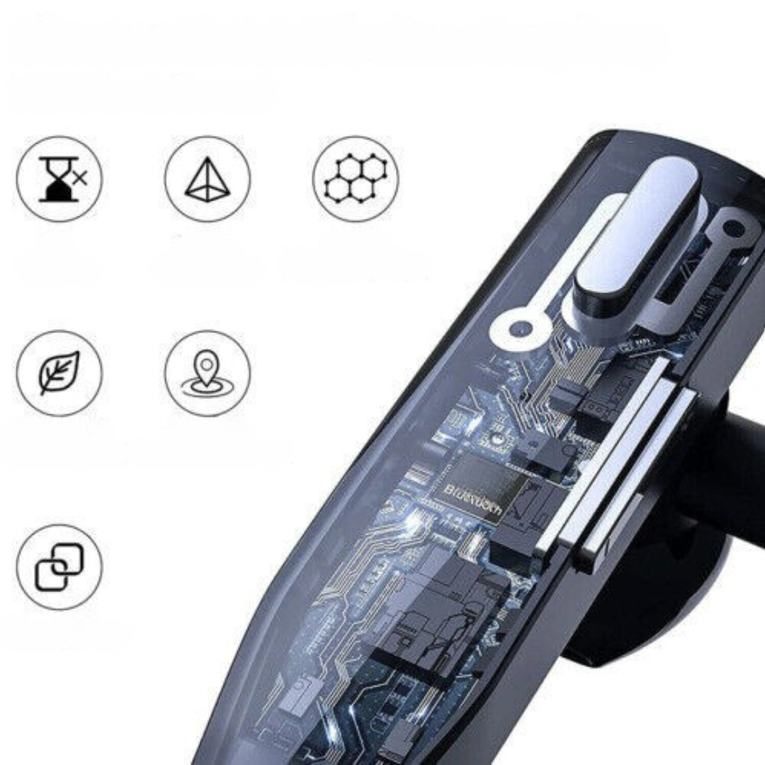 Professional Bluetooth Earpiece with Noise Cancellation and Ergonomic Design