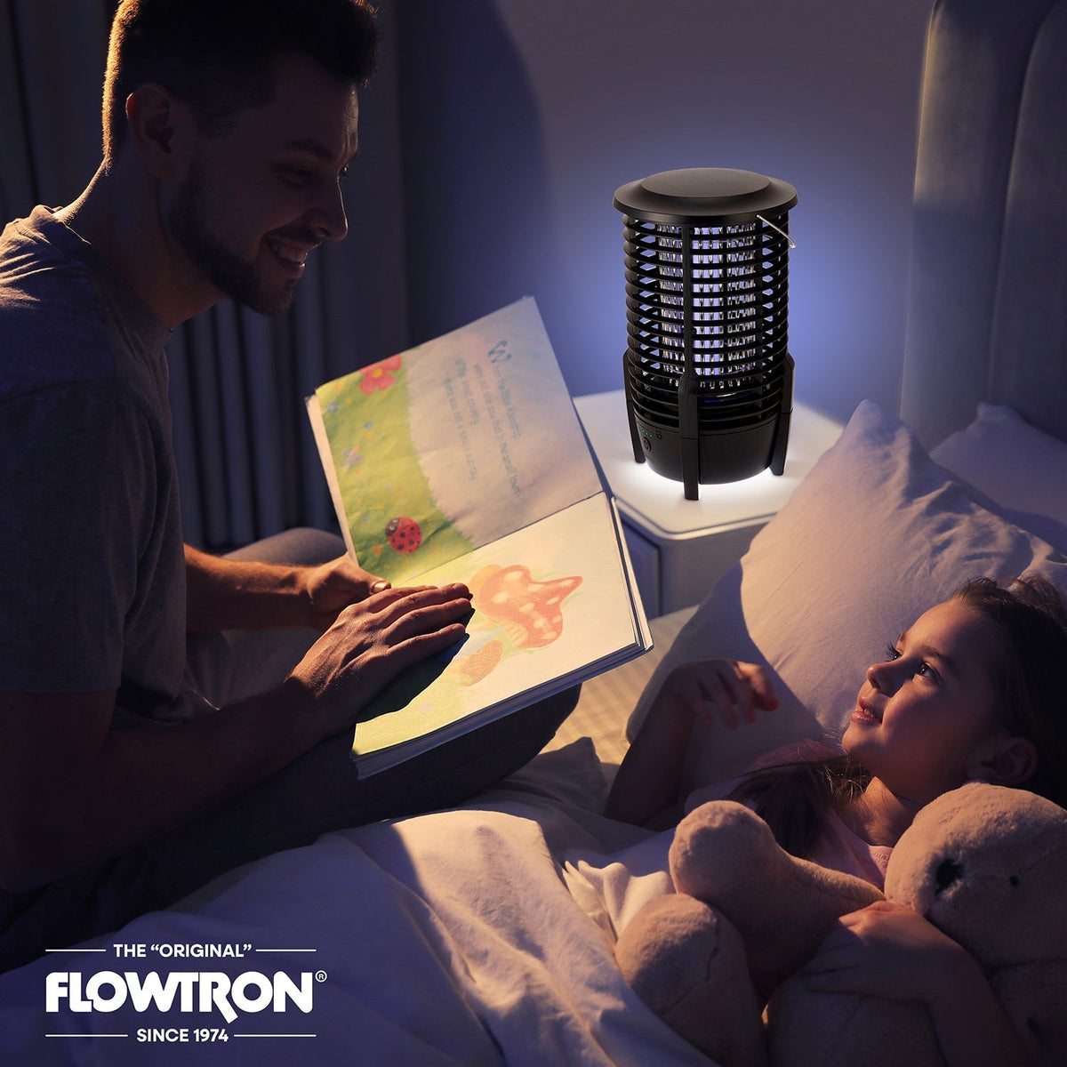 Rechargeable Bug Zapper Lamp with 2150 sq ft Coverage