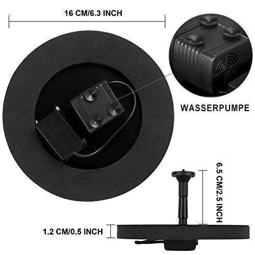 Solar Fountain Pump for Pond, Bird Bath, or Garden Decoration