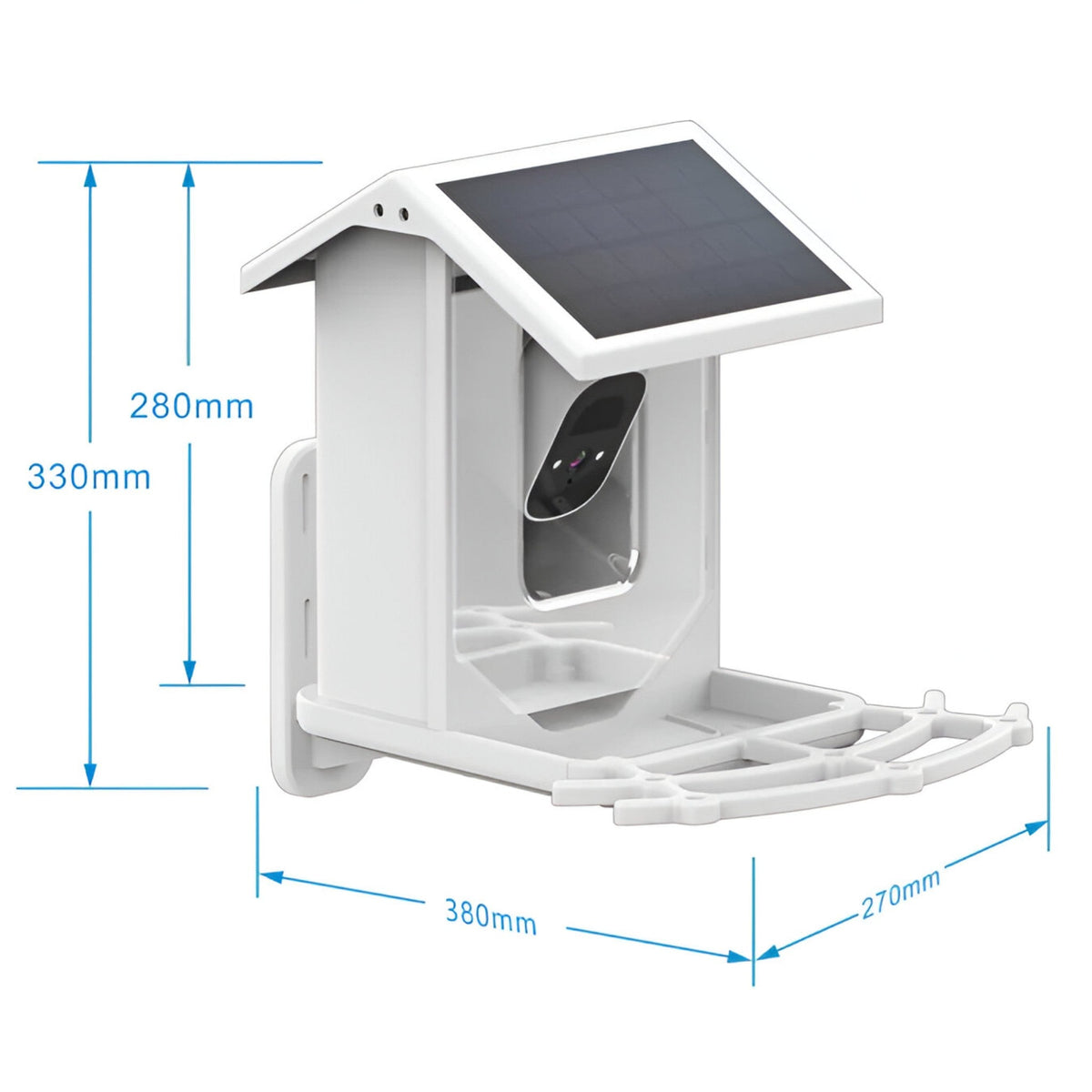 Solar-Powered Smart Bird Feeder with 1080P HD Camera, AI Bird Recognition and Wi-Fi