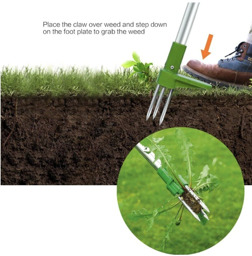 Stand-Up Weed Puller | Effortless Weeding Tool