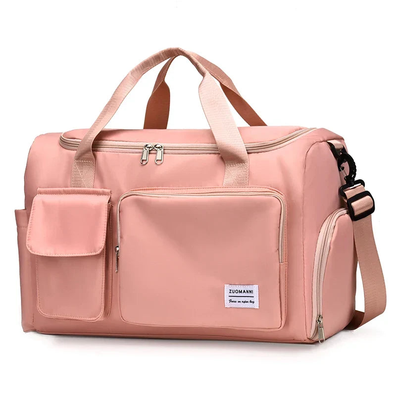 Travel Bag with Shoe Compartment & Wet/Dry Separation - 35L Capacity for Air Travel, Sports & Weekend Trips