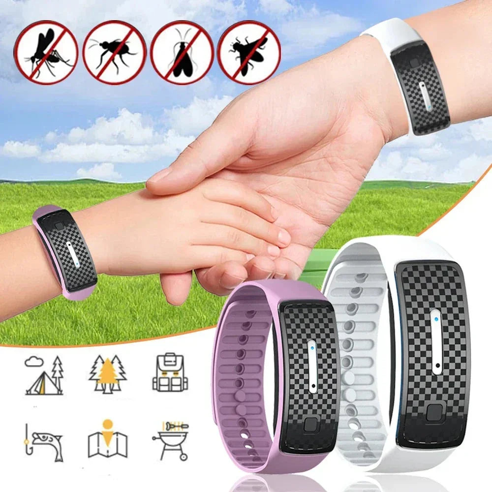 Ultrasonic Mosquito Repellent Wristband – Safe Chemical-Free Protection