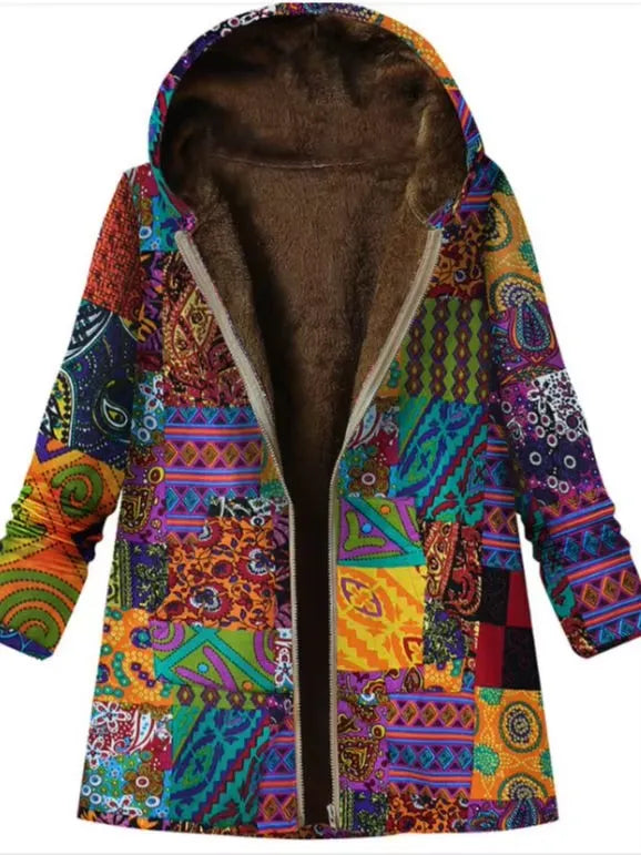 Unique Floral Winter Coat