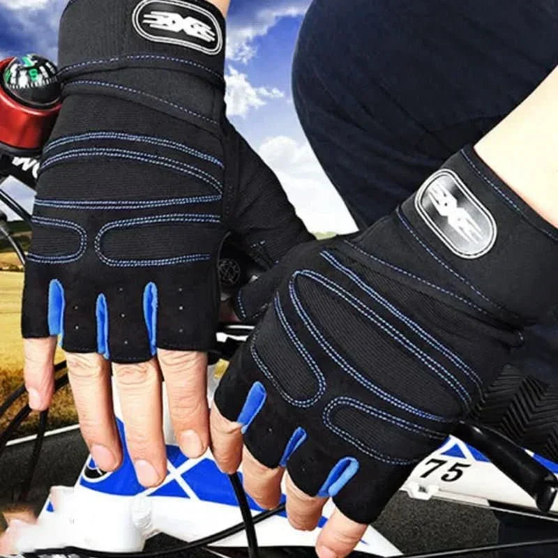 Unisex Shock-Absorbing Workout Gloves with Wrist Support