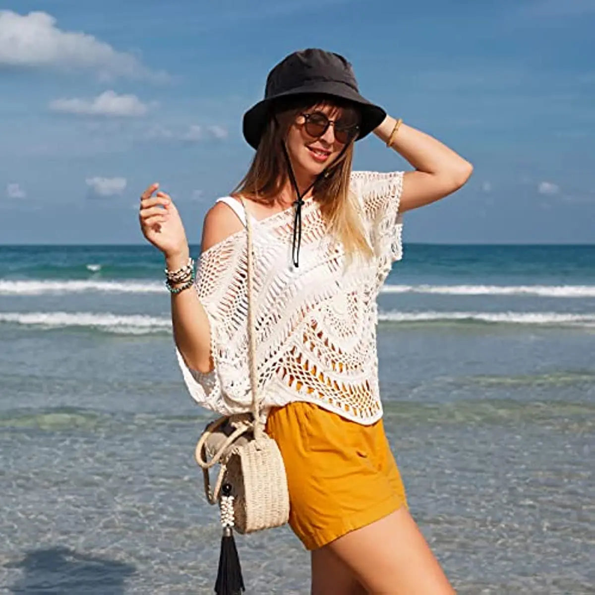 Waterproof Foldable Wide-Brim Sun Hat with UPF 50