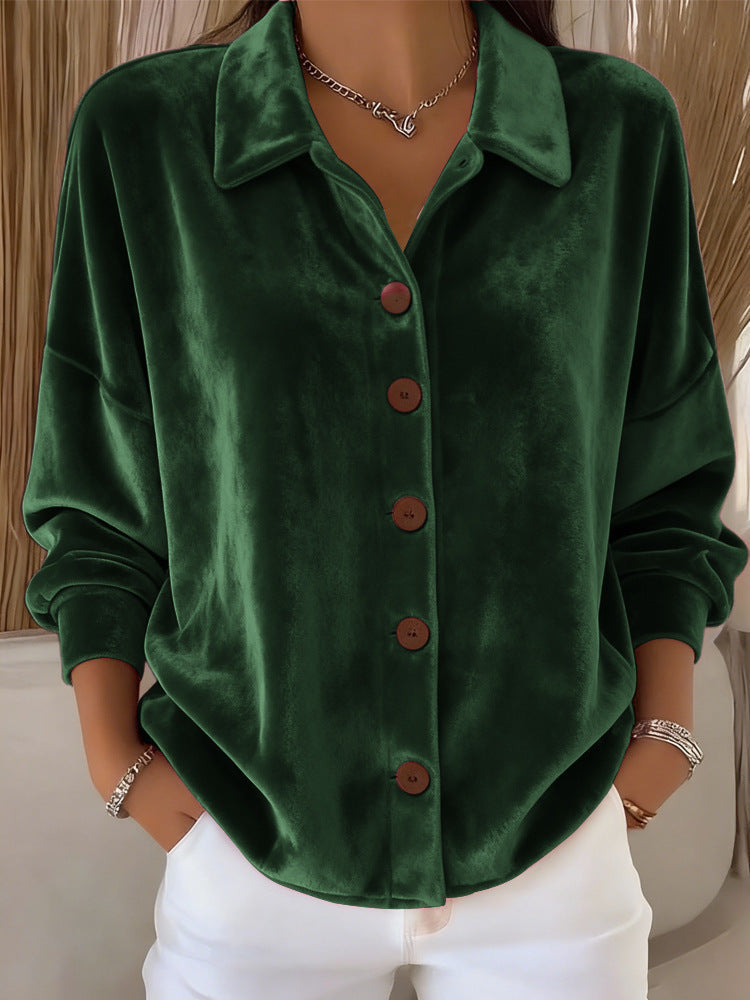 Women's Button-Down Long Sleeve Blouse