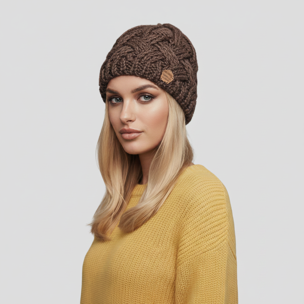 Women's Hat with Textured Weave