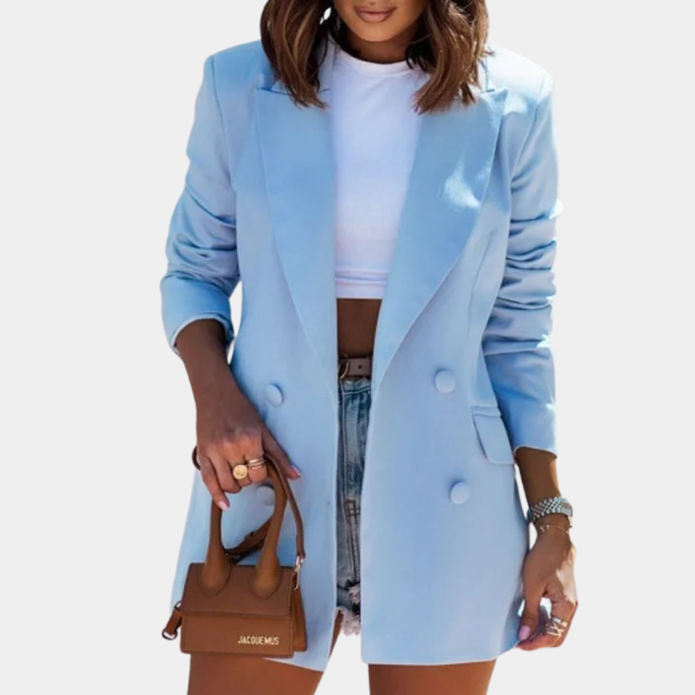 Women's Longline Blazer - Comfortable and Stylish