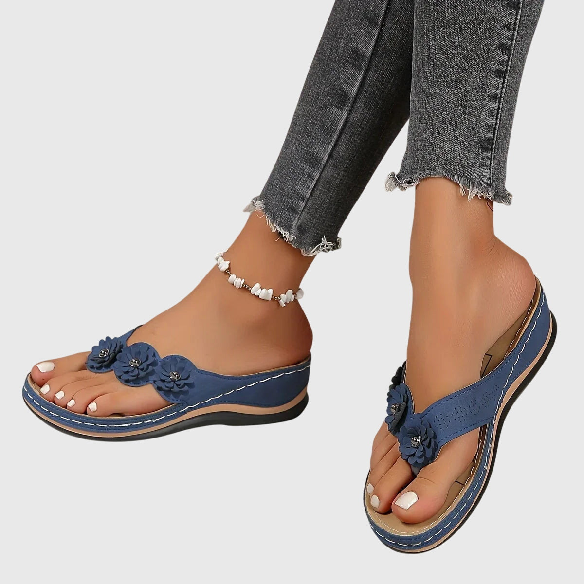 Women's Orthopedic Arch-Support Flip Flops with Shock Absorption