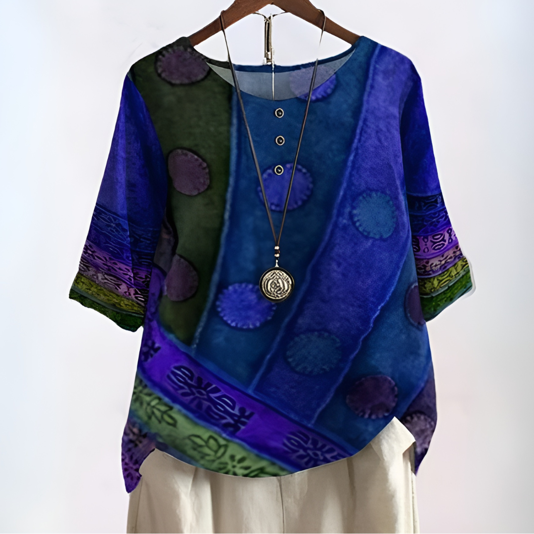Women's Printed 3/4 Sleeve Blouse