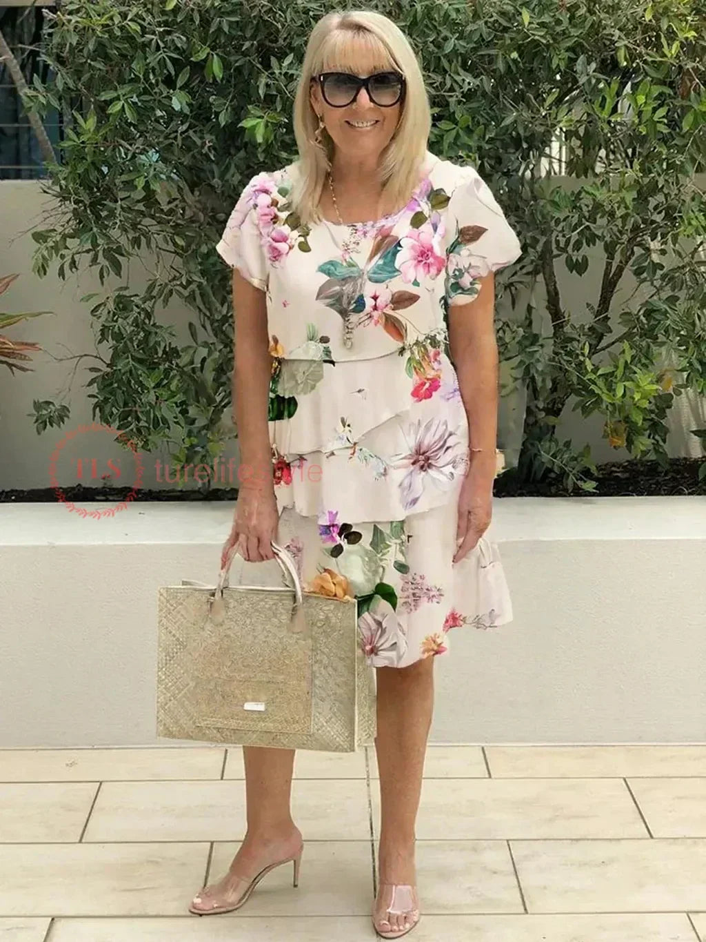 Women's Tiered Ruffle Mini Dress