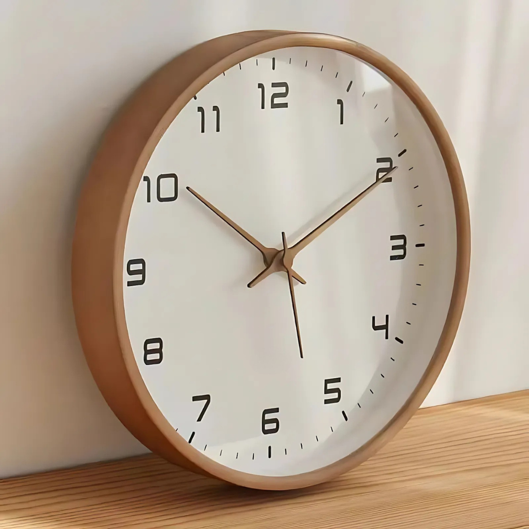 Wooden Wall Clock with Sophisticated Design – Boho Style