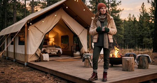 Glamping in Style: Dressing Chic for an Upscale Outdoor Retreat