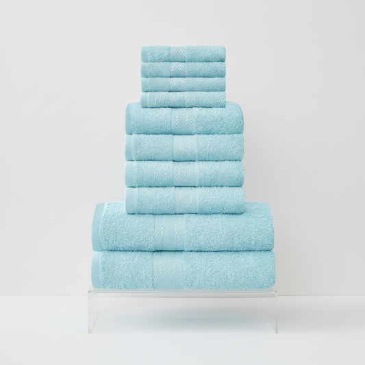 10-Piece Cotton-Rich Towel Set