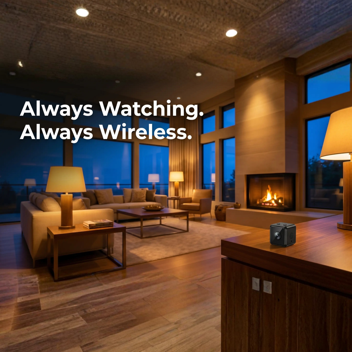 1080P Wireless WiFi Security Camera - Weather-Resistant, App-Controlled Indoor & Outdoor Small CCTV Surveillance Camera
