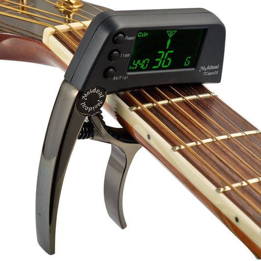 2-in-1 Guitar Capo and Tuner with LCD Screen