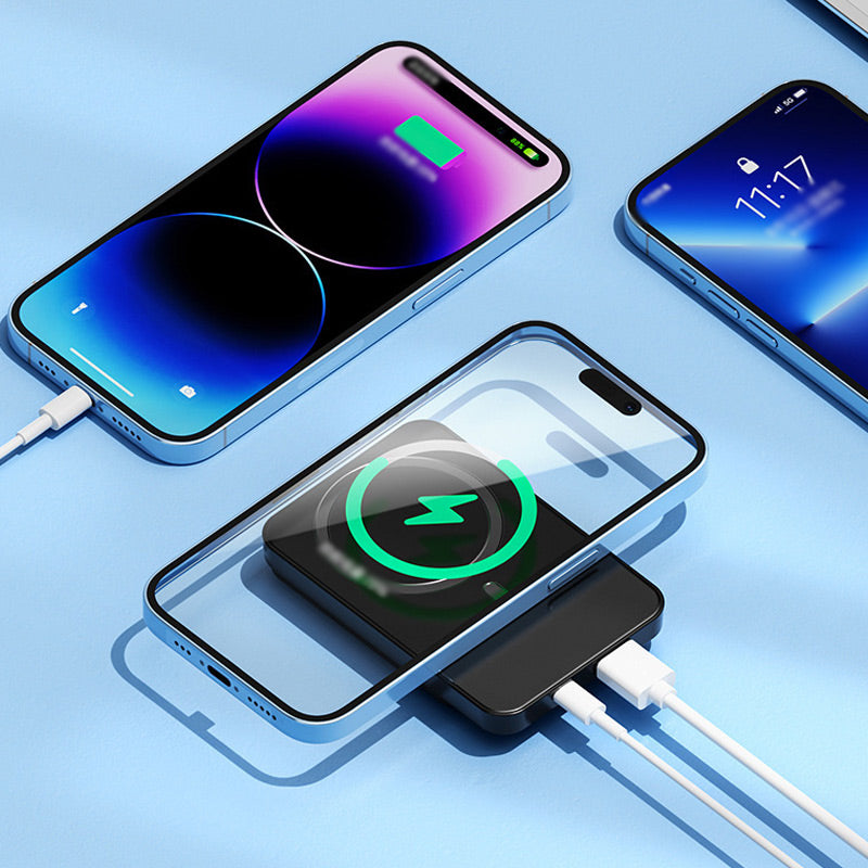 20000mAh Portable Power Bank with 22.5W Fast Charging and Wireless Charging – Slim and Portable