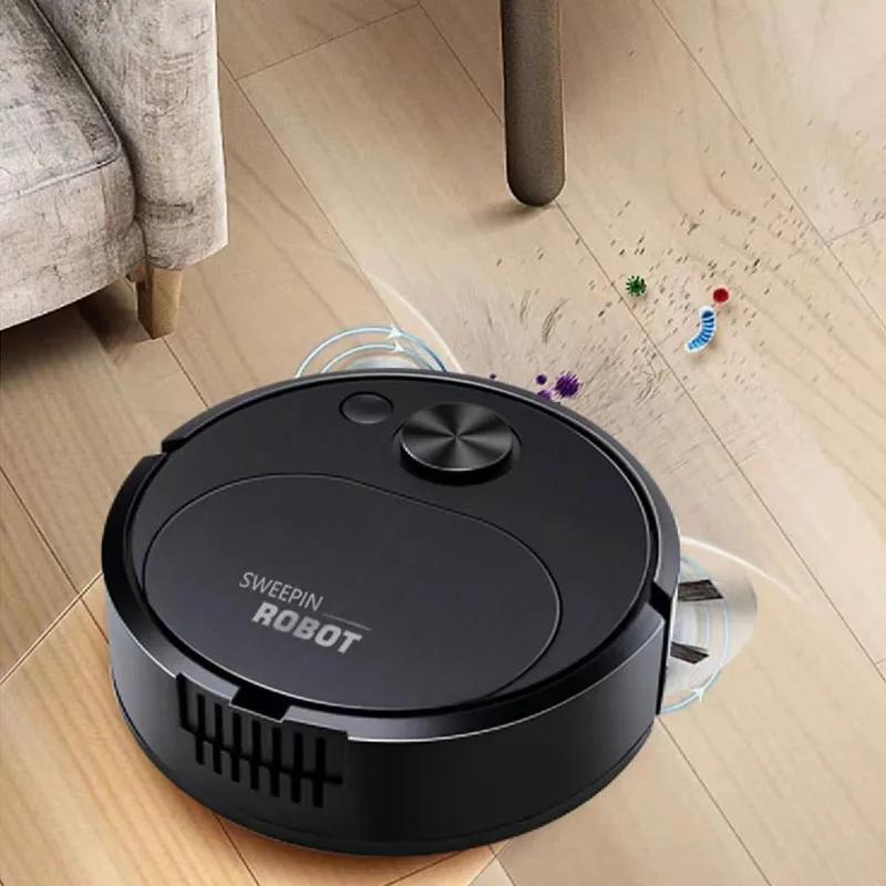 3-in-1 Robot Vacuum and Mop – Compact Design for Effortless Cleaning