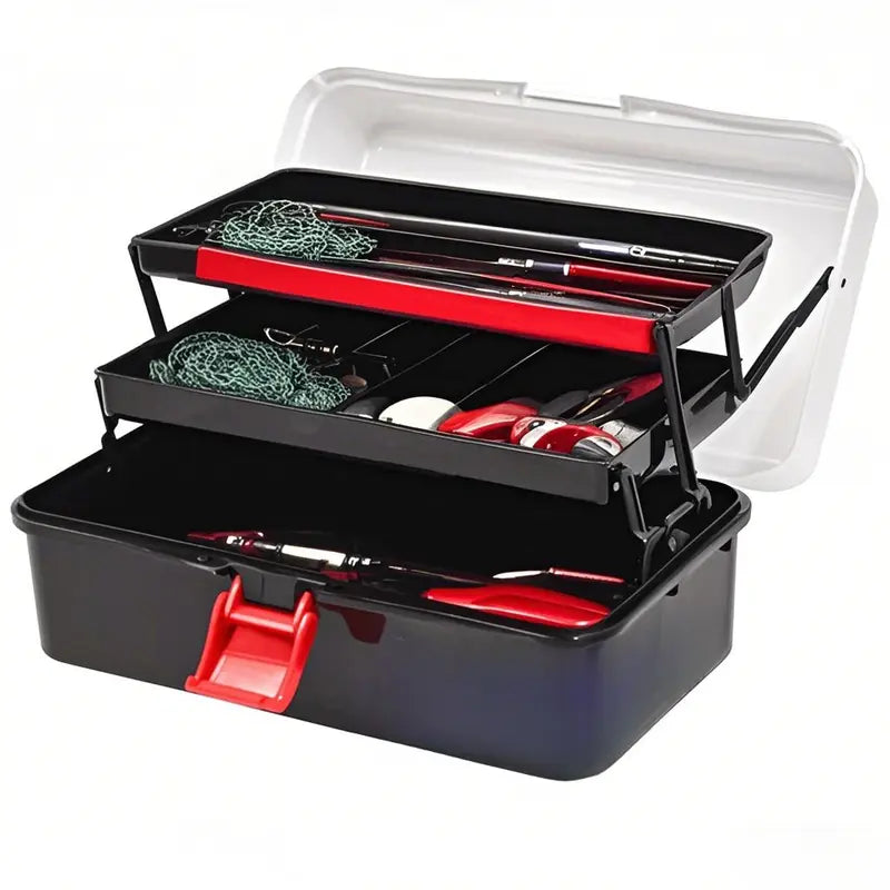 3-Tray Tackle Box with Latch