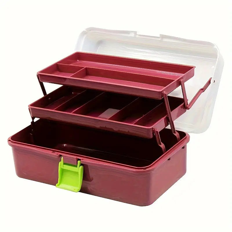 3-Tray Tackle Box with Latch