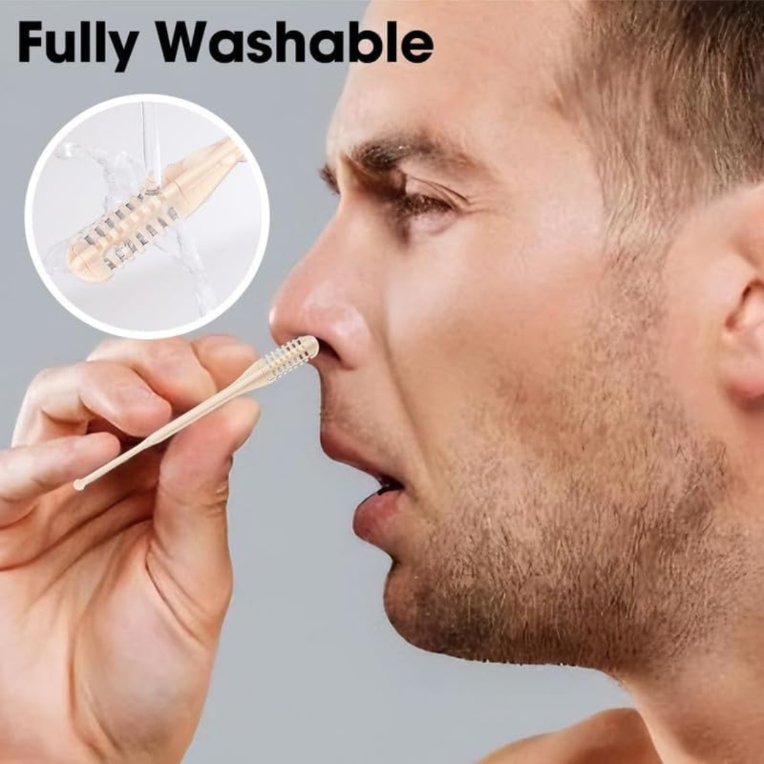 360° Rotating Nose Hair Trimmer for Painless & Portable Use