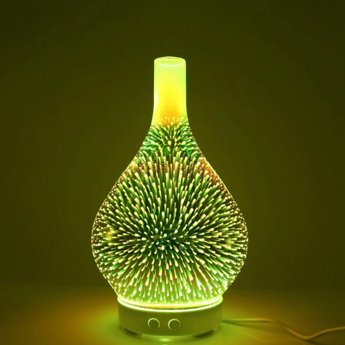 3D Glass Essential Oil Diffuser with LED Lights