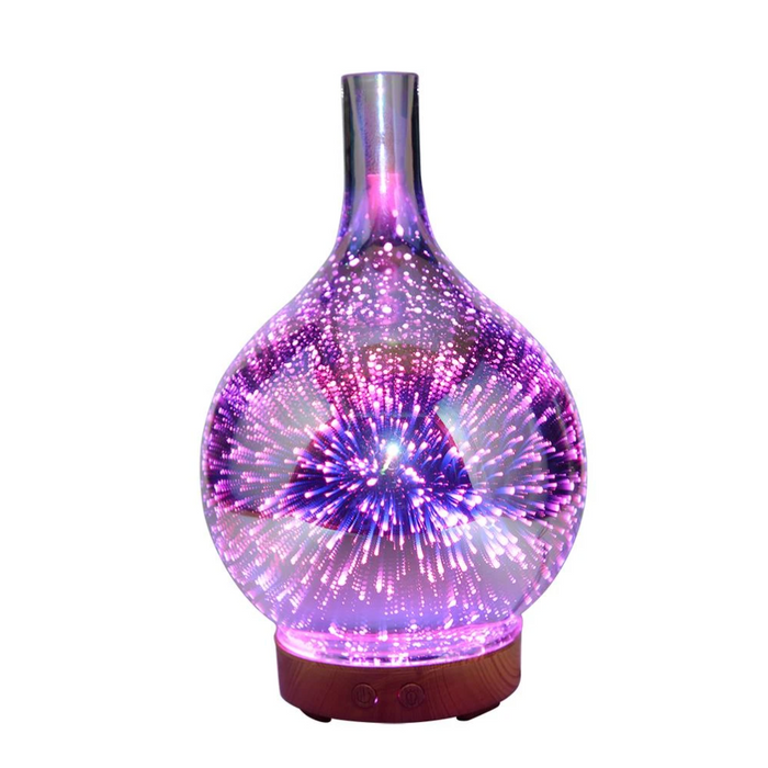 3D Glass Essential Oil Diffuser with LED Lights