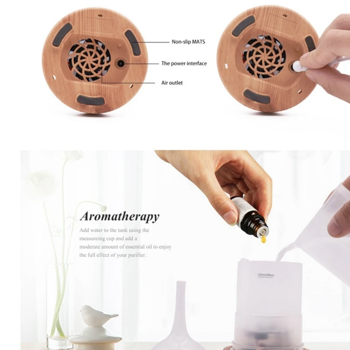 3D Glass Essential Oil Diffuser with LED Lights