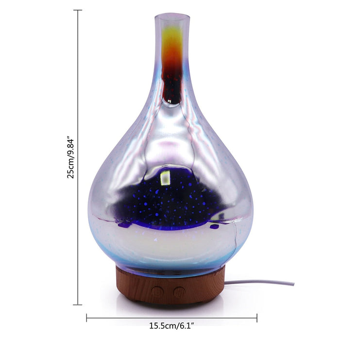 3D Glass Essential Oil Diffuser with LED Lights
