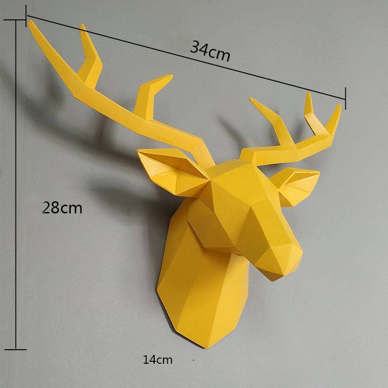 3D Reindeer | Modern Deer Art