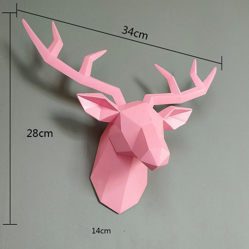 3D Reindeer | Modern Deer Art