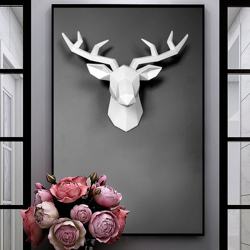 3D Reindeer | Modern Deer Art